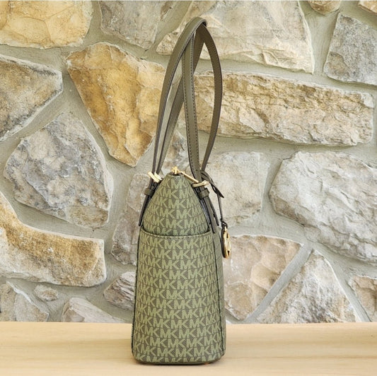 Michael Kors Jet Set Logo MD Tote Green