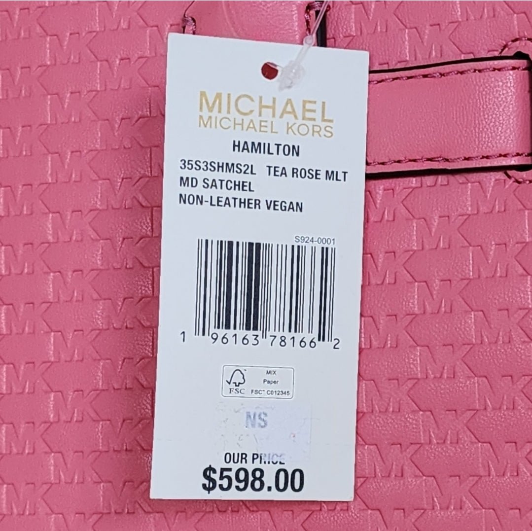 Michael Kors Hamilton MD Satchel Pink