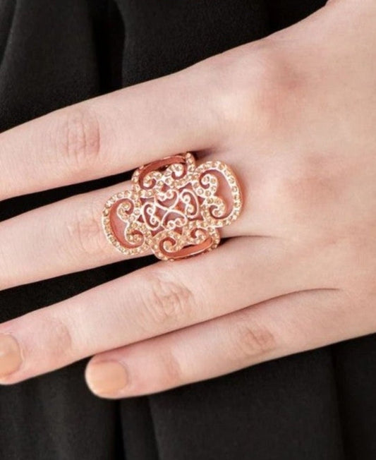 Paparazzi Regal Regalia Copper Ring