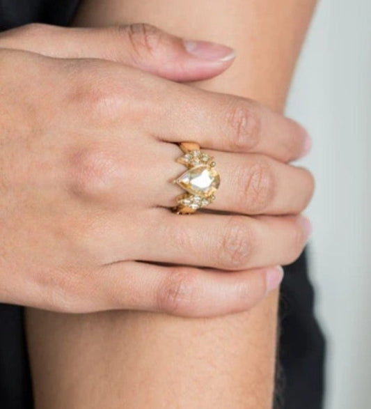 Paparazzi Yas Queen Gold Ring