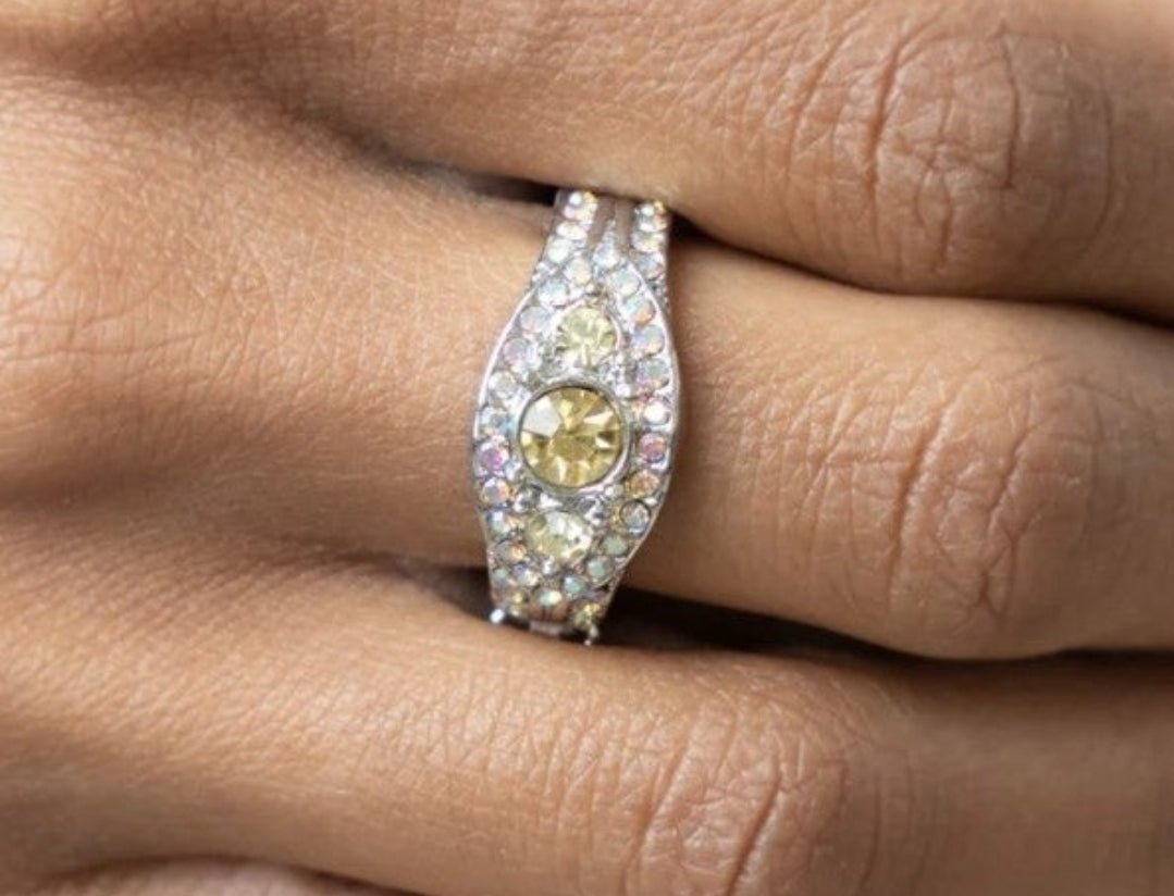 Paparazzi Celestial Crown Yellow Ring