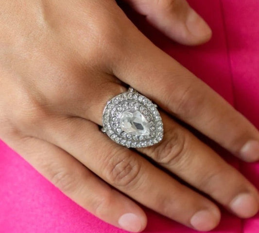 Paparazzi Icy Indulgence White Ring