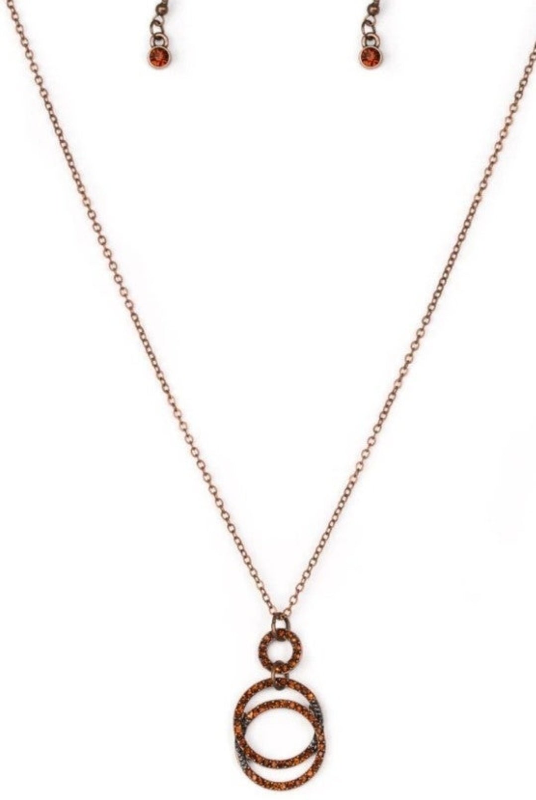 Paparazzi Timeless Trio Copper Necklace & Earrings