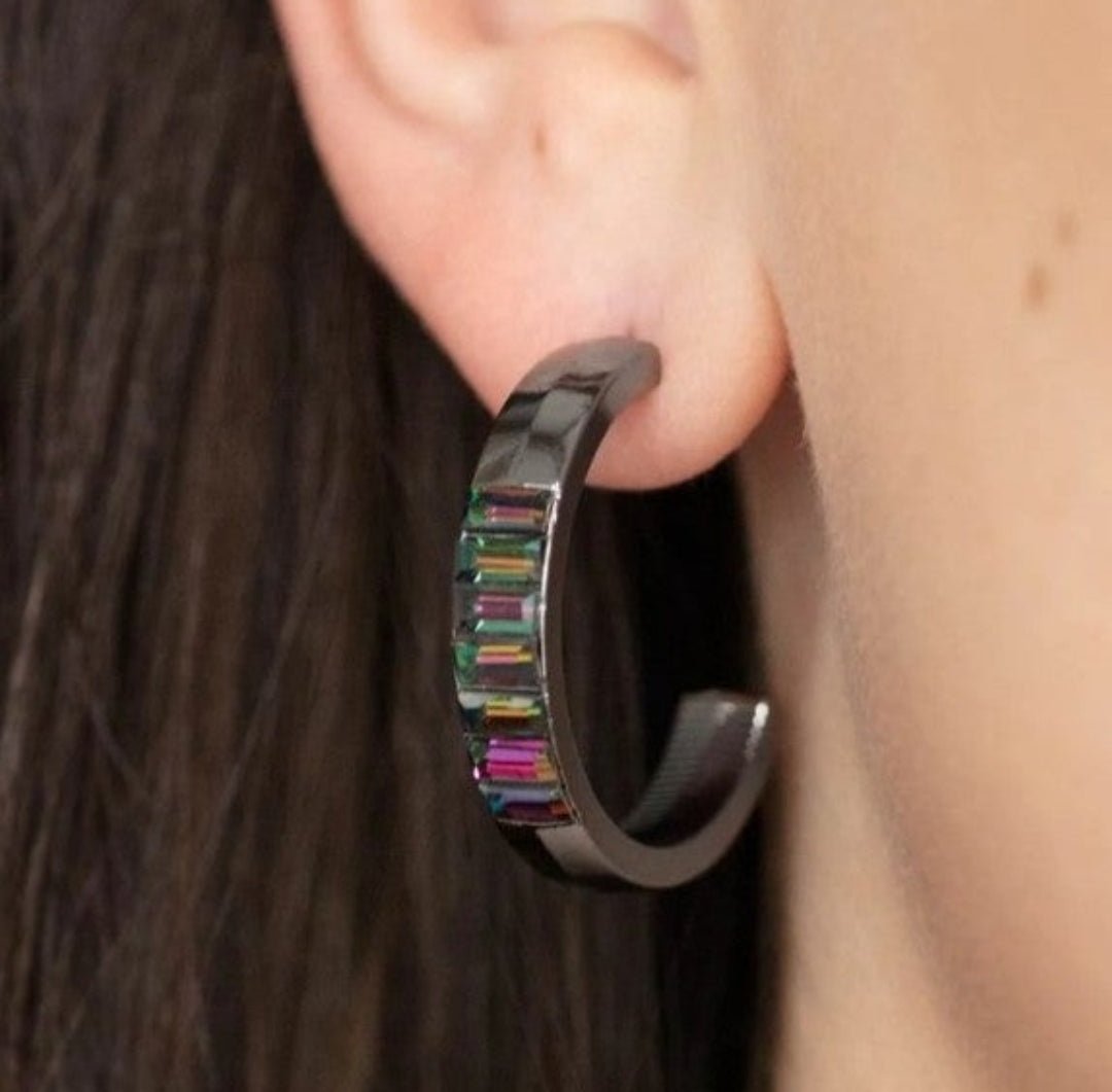 Paparazzi Bursting With Brilliance Multi Hoop Earrings