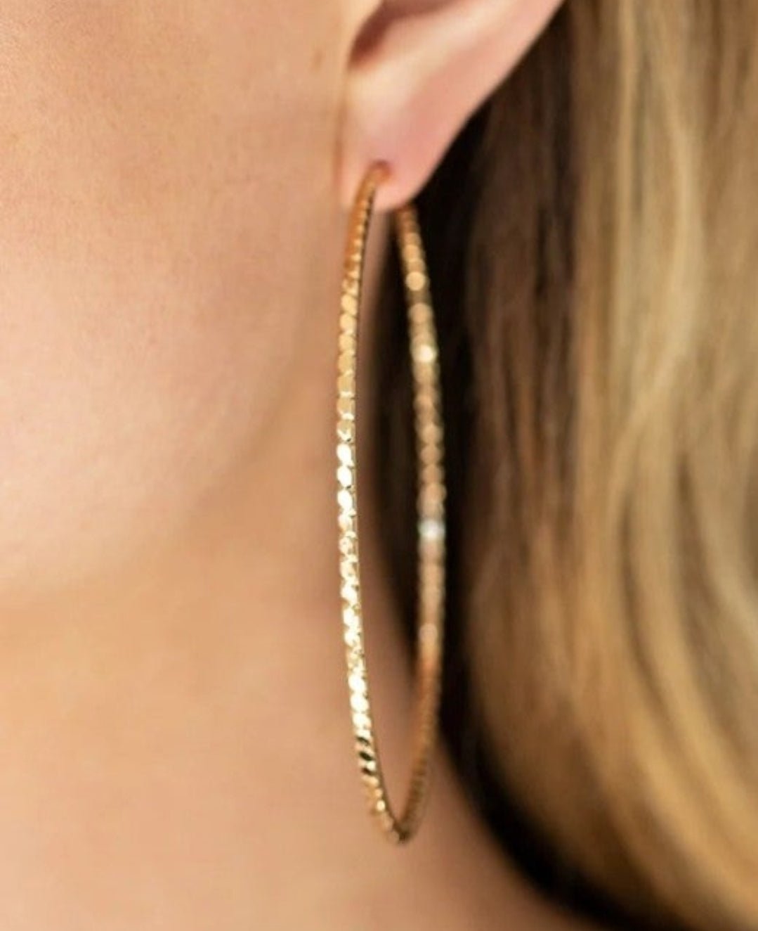 Paparazzi Pump Up The Volume Gold Hoop Earrings