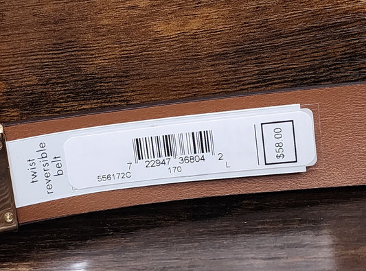 Michael Kors Logo Floral Reversible LG Belt