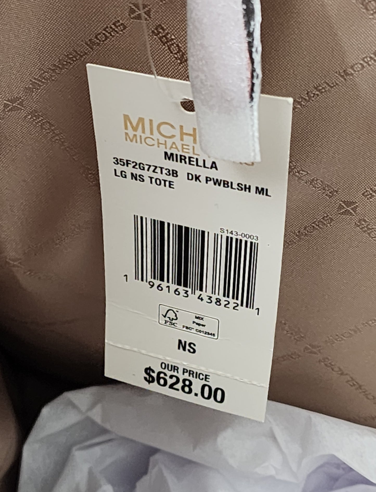 Michael Kors Mirella Logo Large Tote Pink
