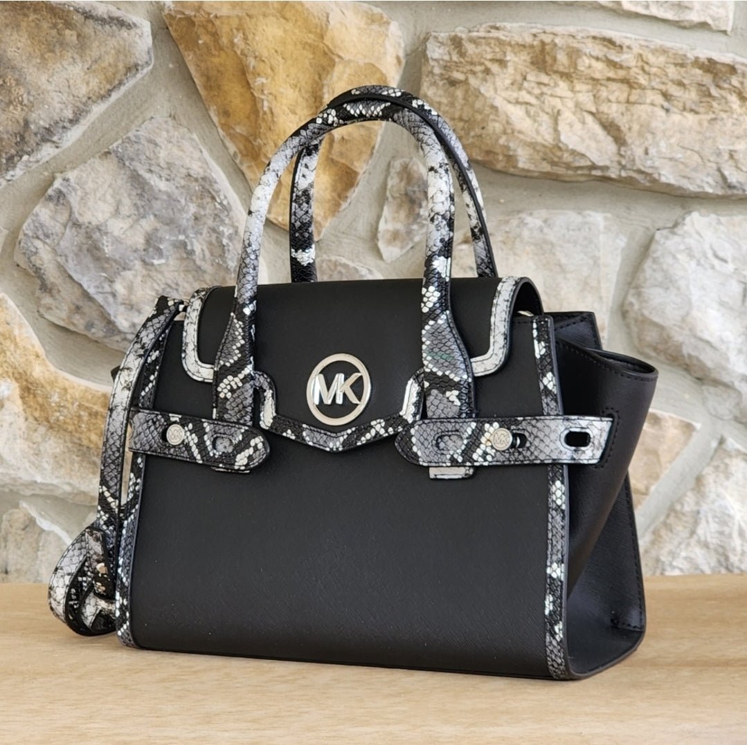 Michael Kors Carmen MD Satchel Black