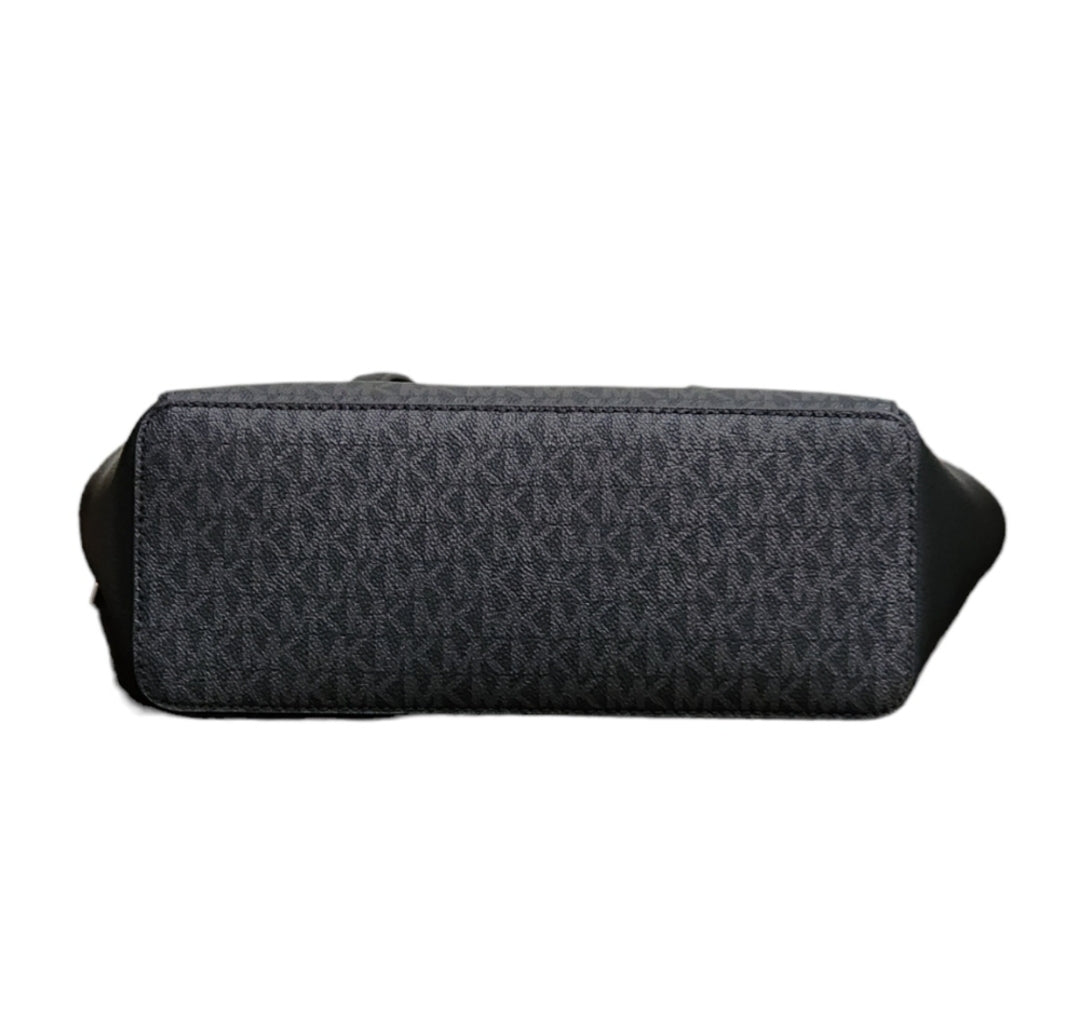 Michael Kors Charlotte Logo LG Shoulder Bag Black
