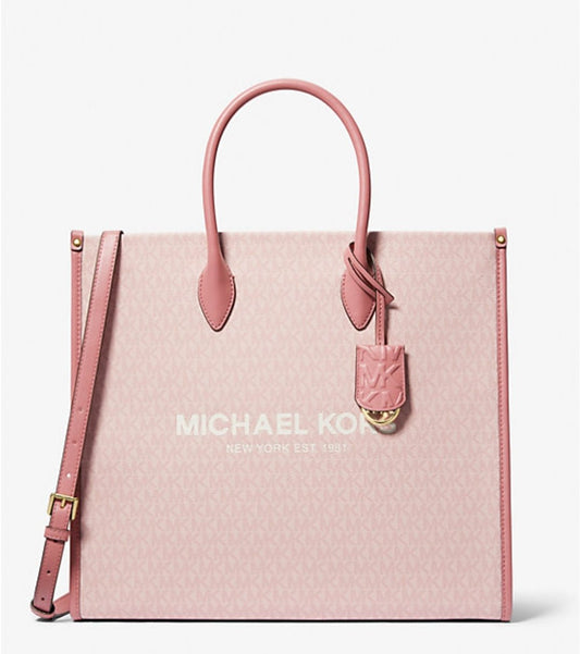 Michael Kors Mirella Logo Large Tote Pink