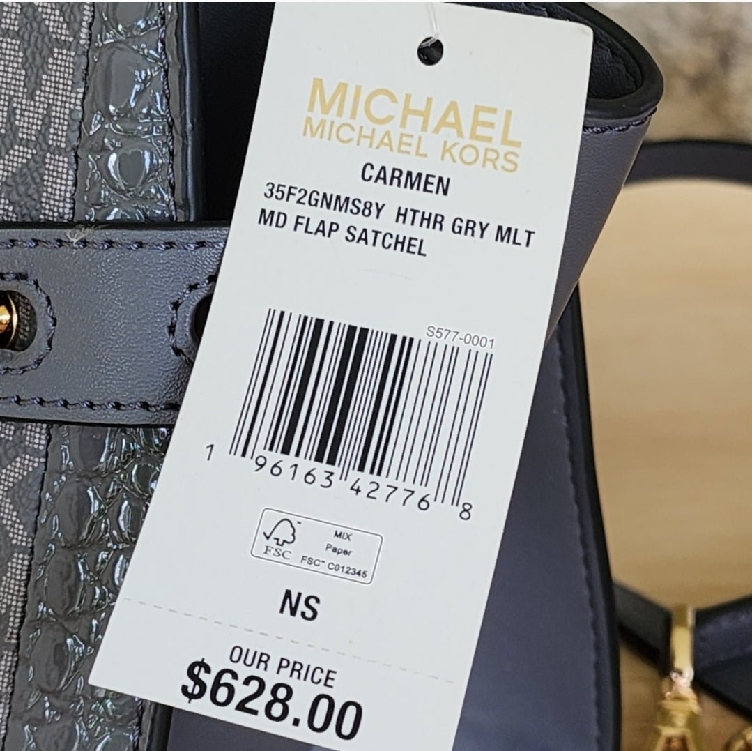 Michael Kors Carmen MD Satchel SET Grey