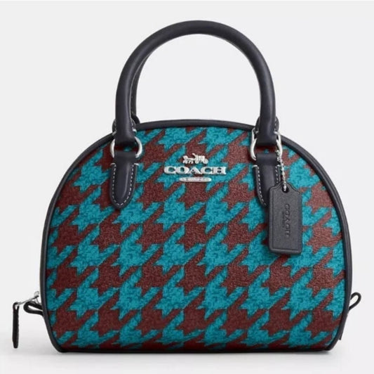 Coach Sydney Houndstooth Crossbody