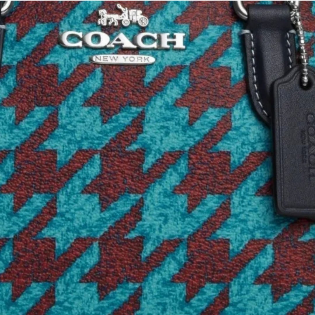 Coach Sydney Houndstooth Crossbody