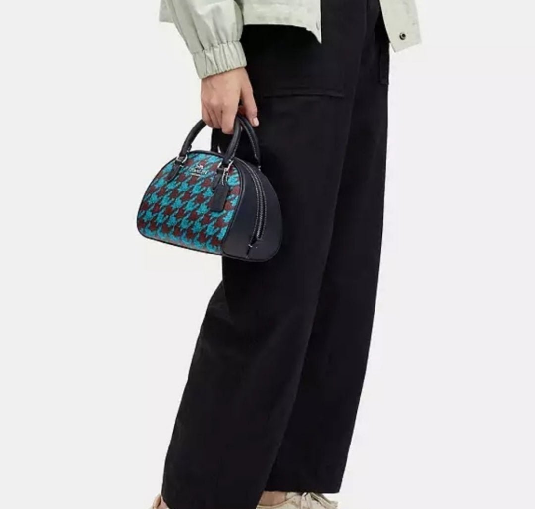 Coach Sydney Houndstooth Crossbody
