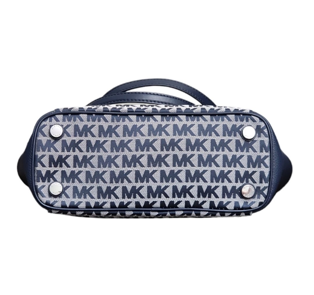 Michael Kors Bedford Logo LG Shoulder Bag Blue