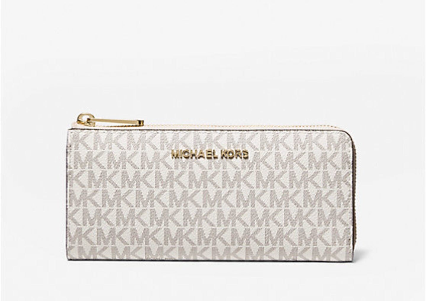 Michael Kors Jet Set Logo LG 3/4 Zip Wallet