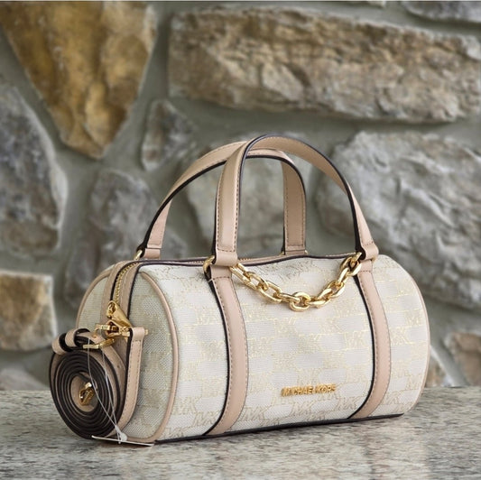 Michael Kors Zooey Barrel Logo MD Crossbody