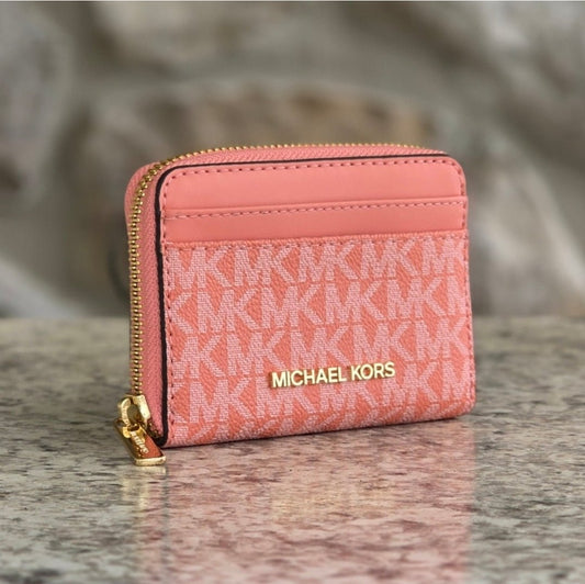 Michael Kors Jet Set Logo Medium Card Case Wallet