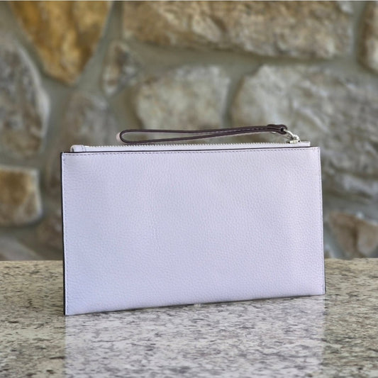 Michael Kors Jet Set Large Purple Zip Clutch Wristlet