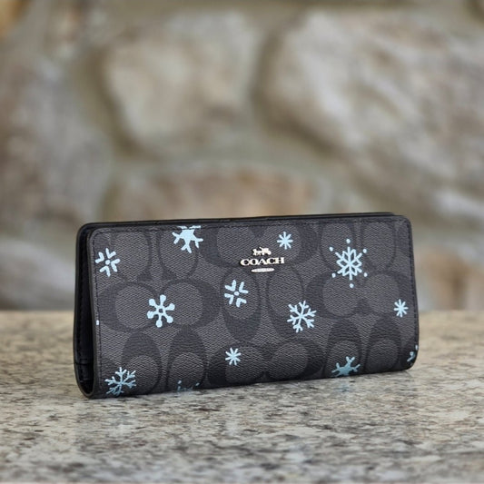 Coach Snowflake Slim Wallet