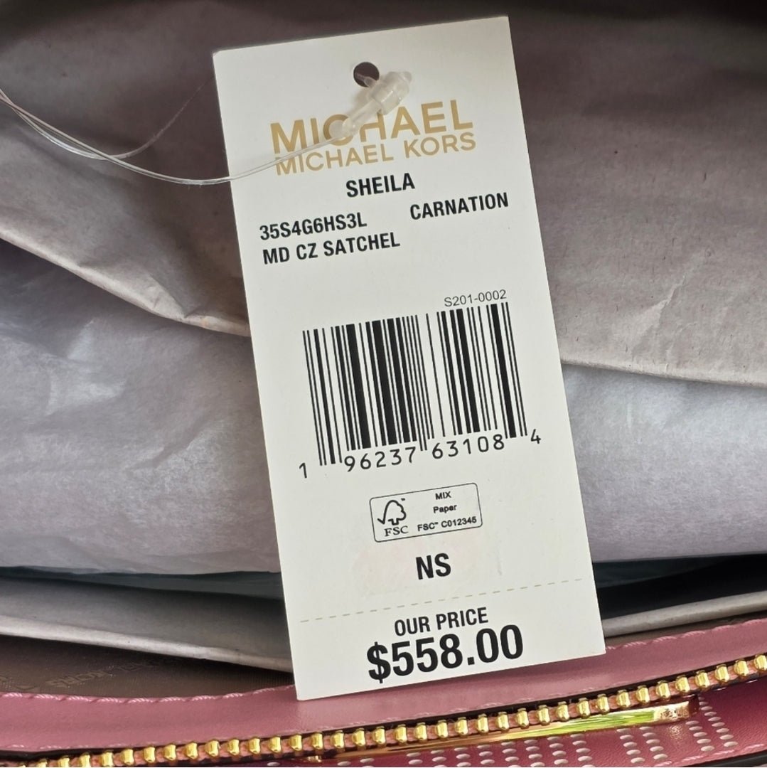 Michael Kors Sheila Medium Pink Satchel