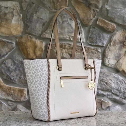 Michael Kors Carine Whipstitch Large Shoulder Bag