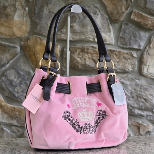 Juicy Couture Retro Chic Shoulder Bag Pink