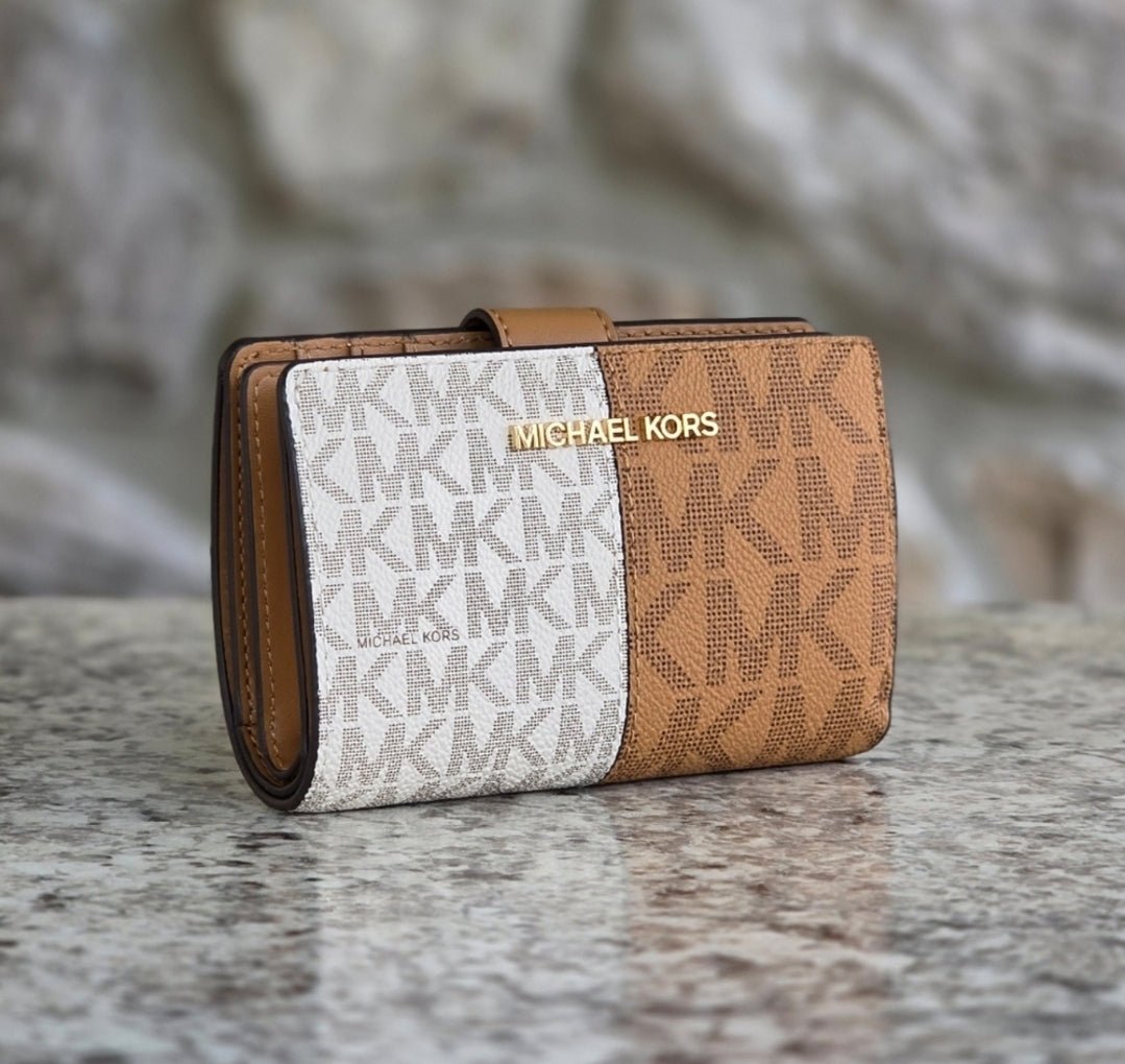 Michael Kors Jet Set Logo Medium Bifold Color-Block Wallet