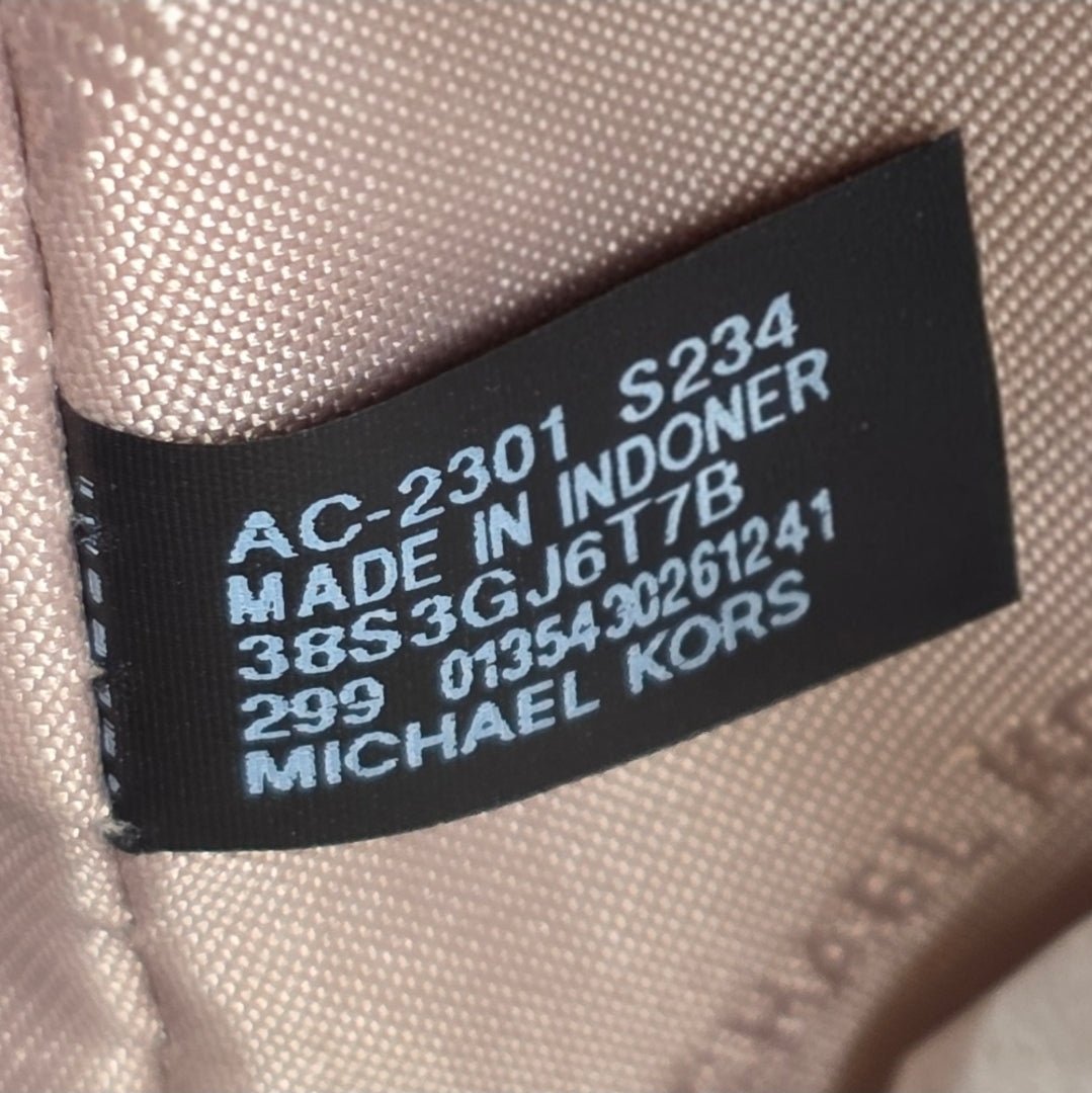 Michael Kors Jet Set Large Top Zip Brown Tote