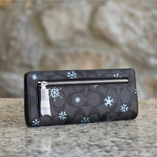 Coach Snowflake Slim Wallet