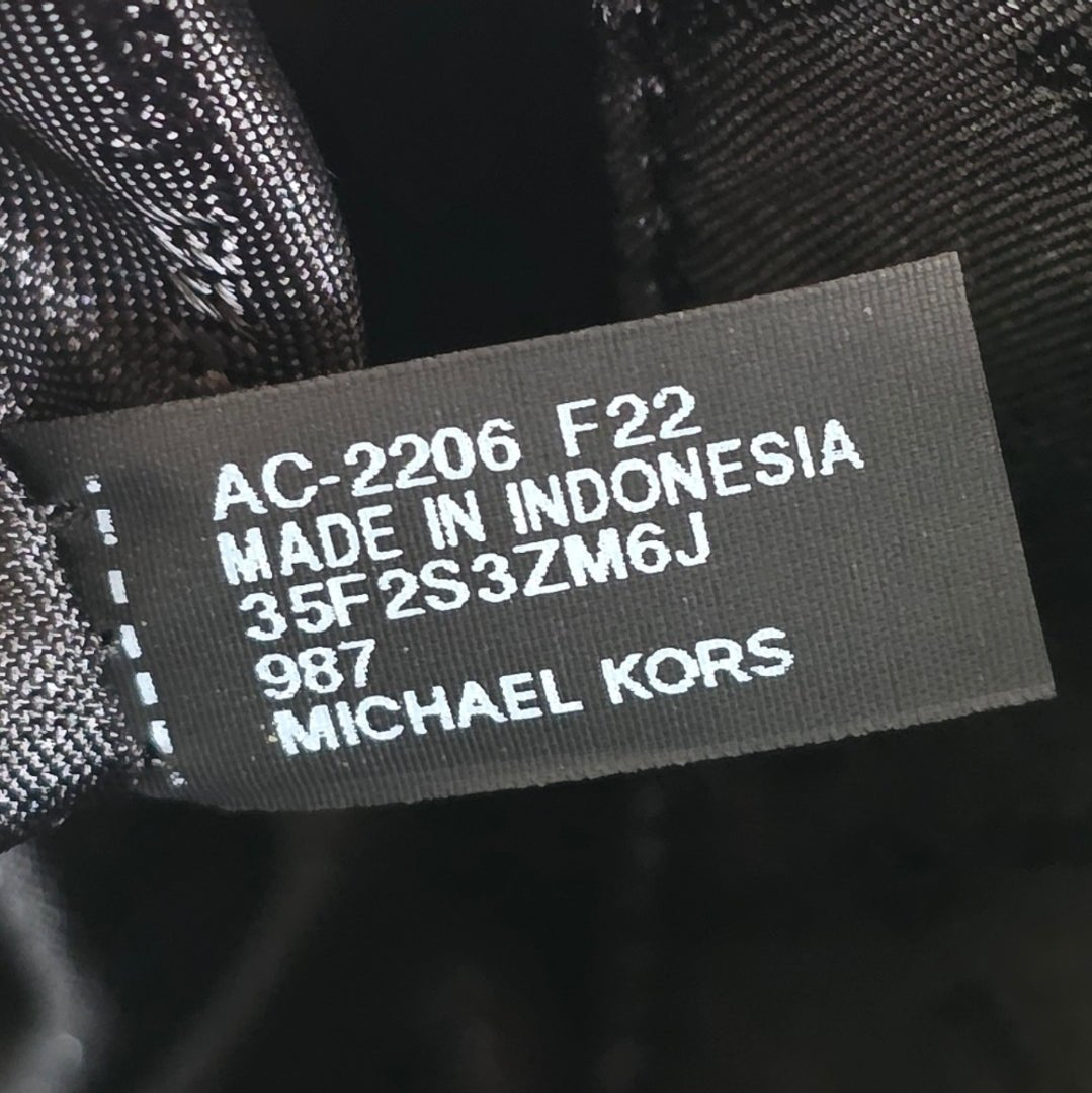 Michael Kors Zooey Barrel Logo MD Crossbody Black
