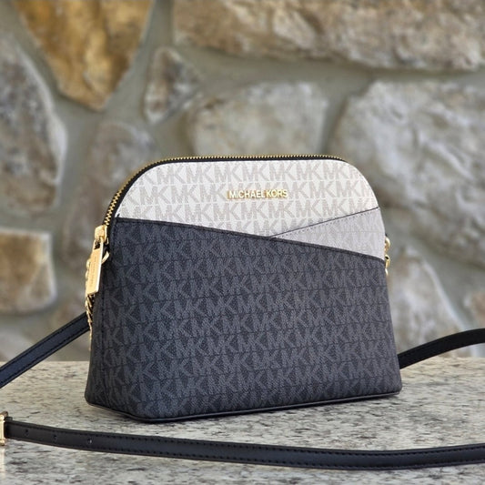 Michael Kors Jet Set MD Logo Dome Crossbody