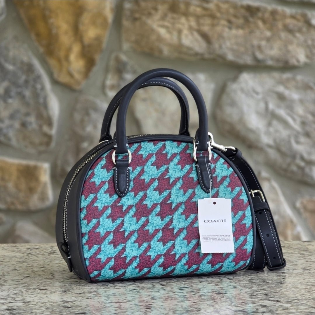 Coach Sydney Houndstooth Crossbody