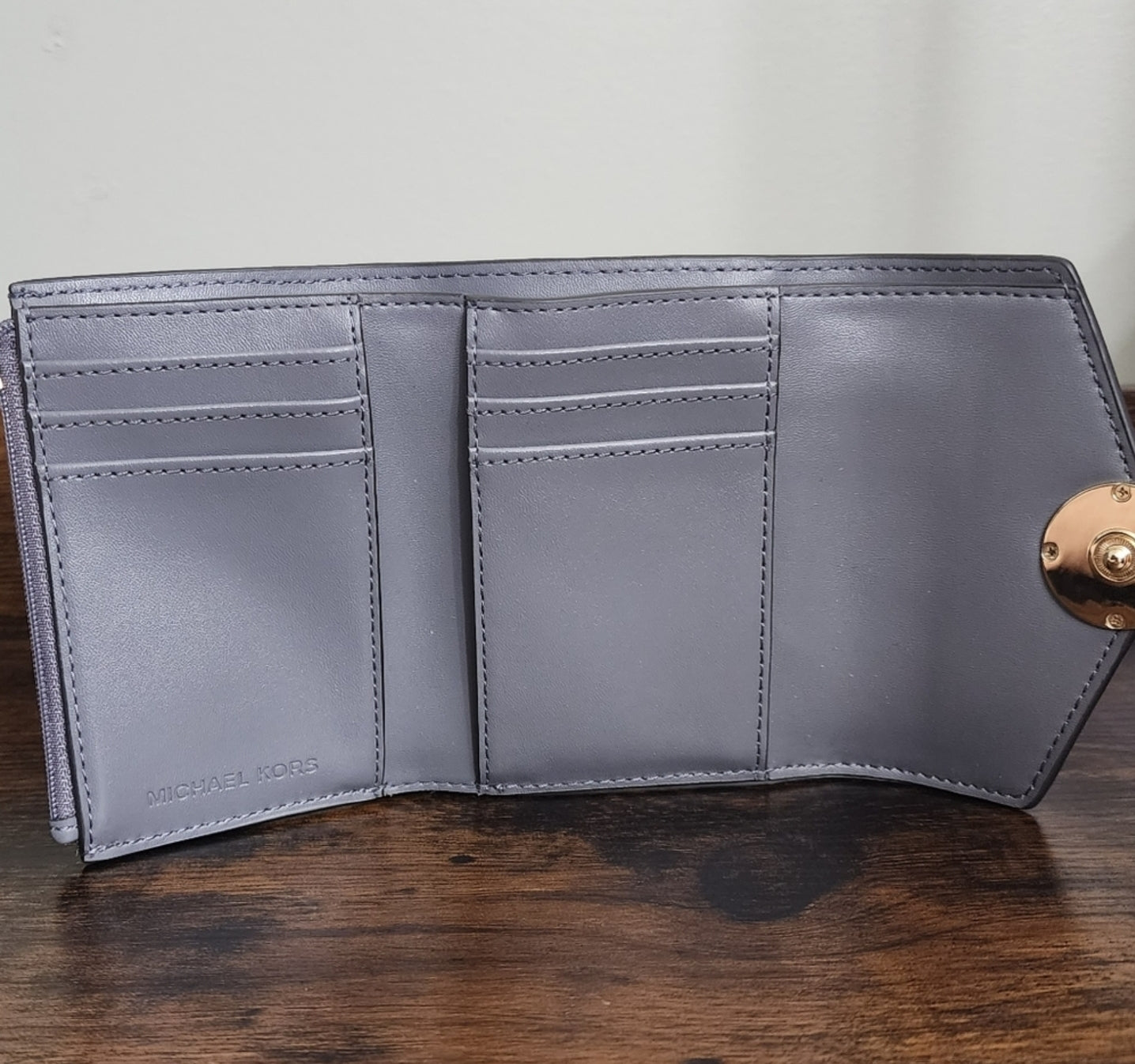 Michael Kors Carmen Flap MD Wallet Grey
