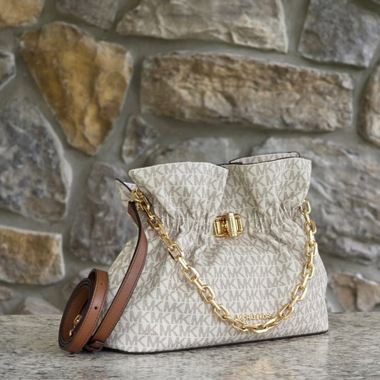 Michael Kors Logo Large Crossbody Vanilla