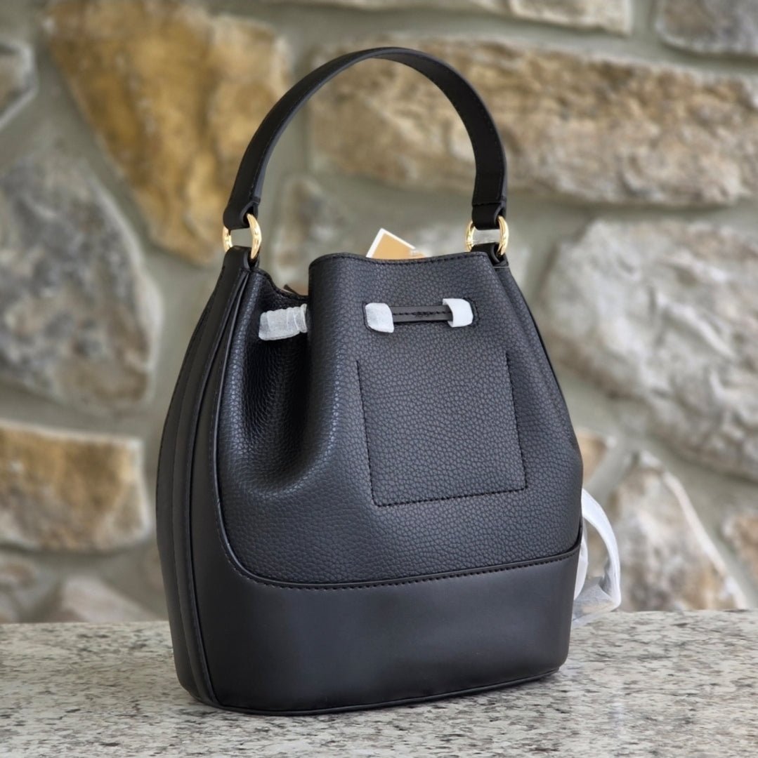 Michael Kors Reed Bucket Medium Black Crossbody