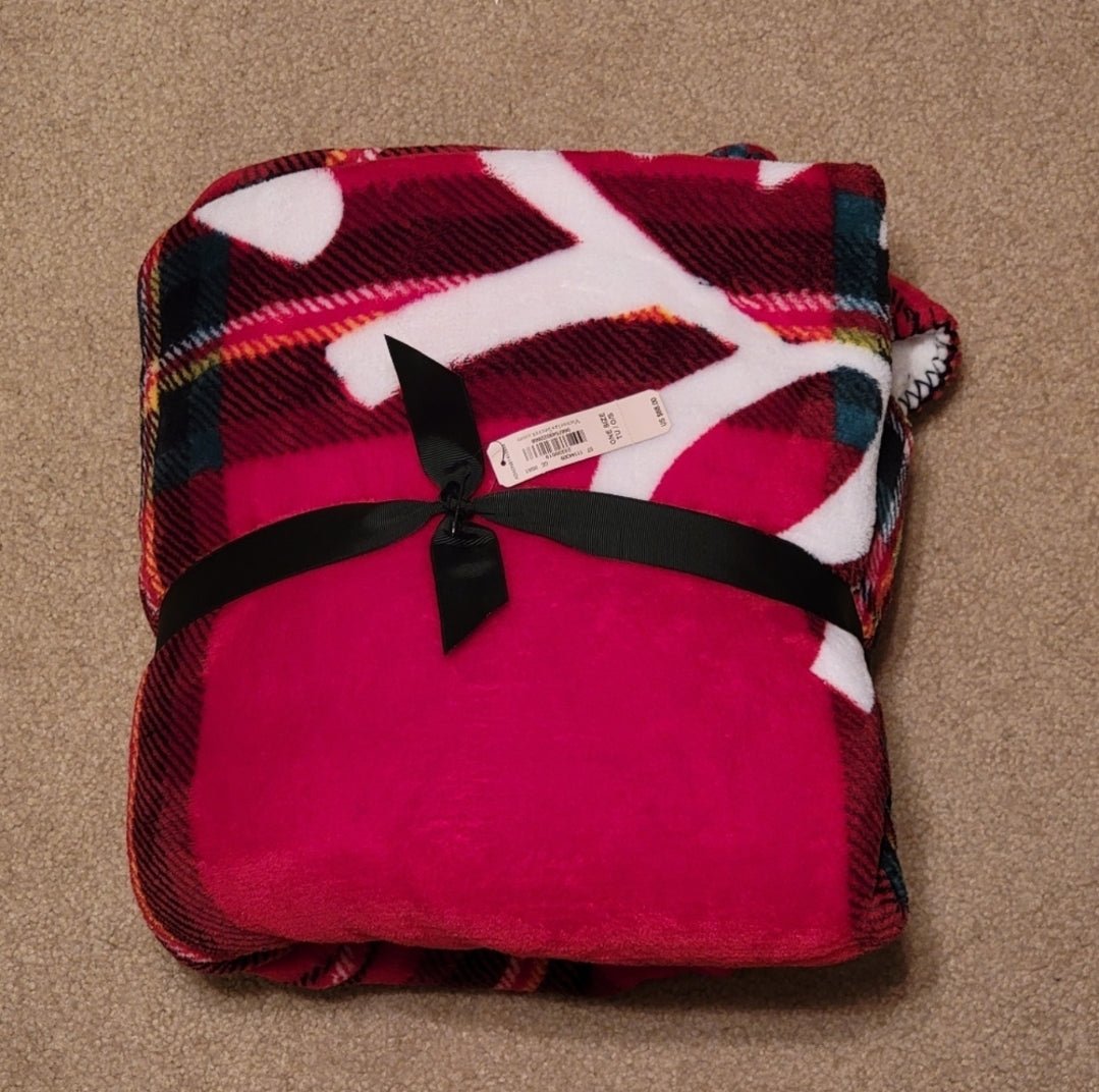 Victoria's Secret Sherpa Plaid Blanket