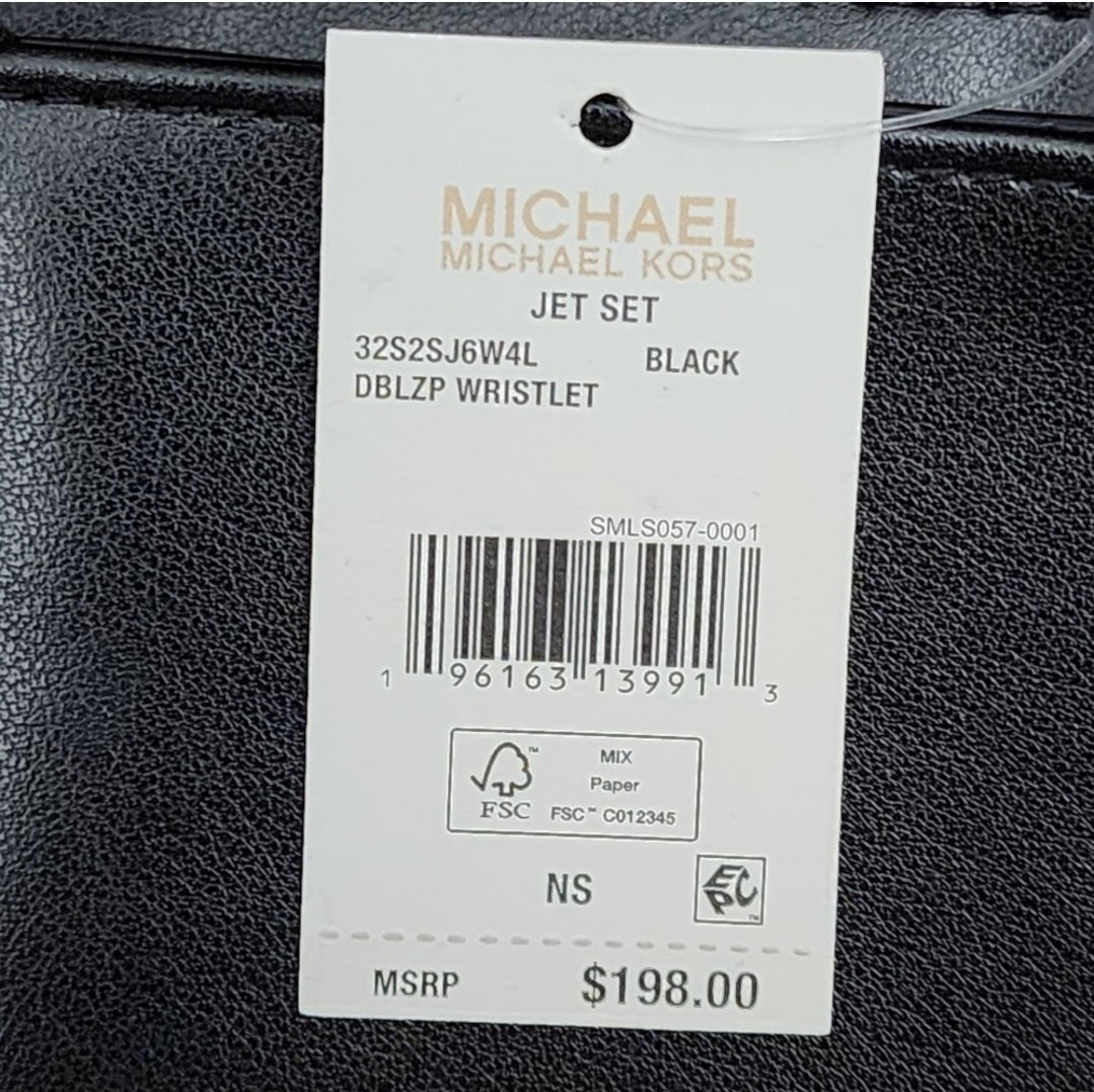 Michael Kors Sinclair Embossed Logo Tote SET Black