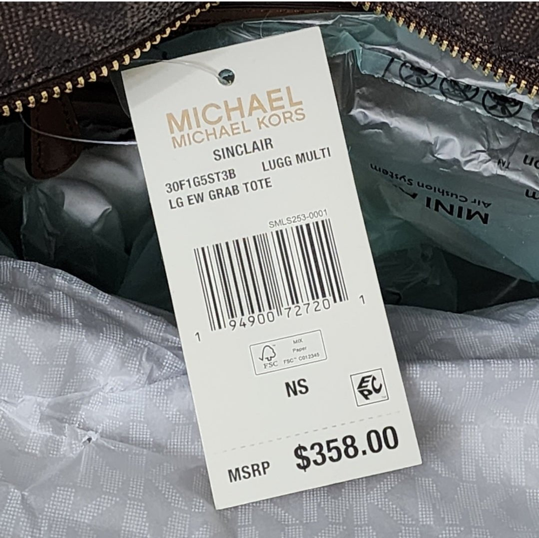 Michael Kors Sinclair Logo LG Tote Brown