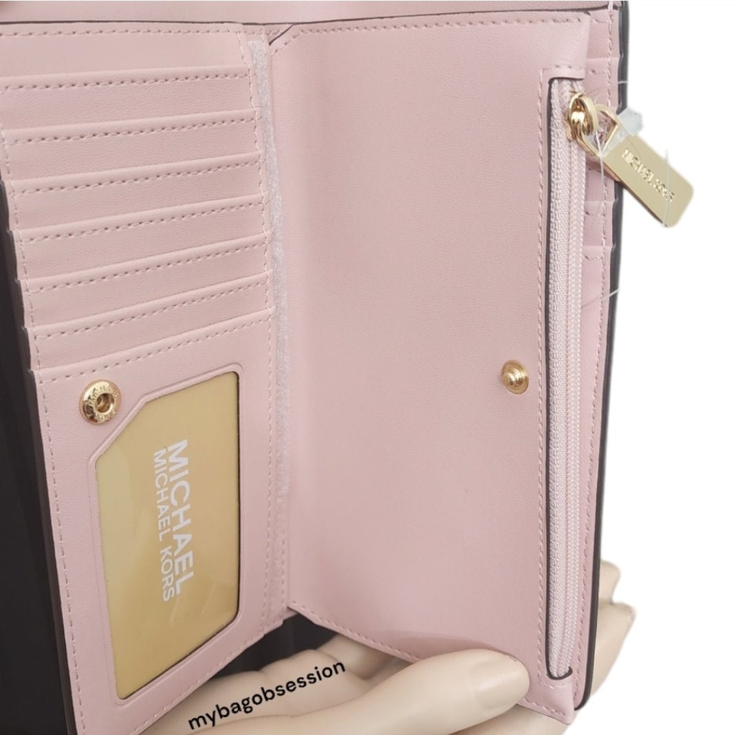 Michael Kors Jet Set Logo Floral Continental Wallet
