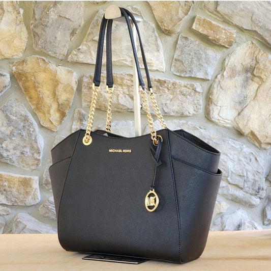Michael Kors Jet Set LG Shoulder Bag Black