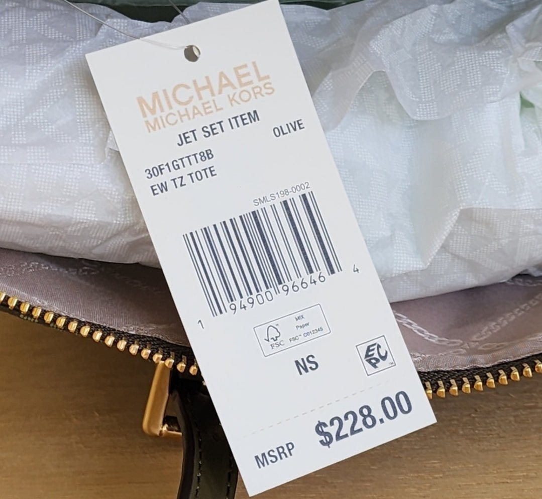 Michael Kors Jet Set Logo MD Tote Green