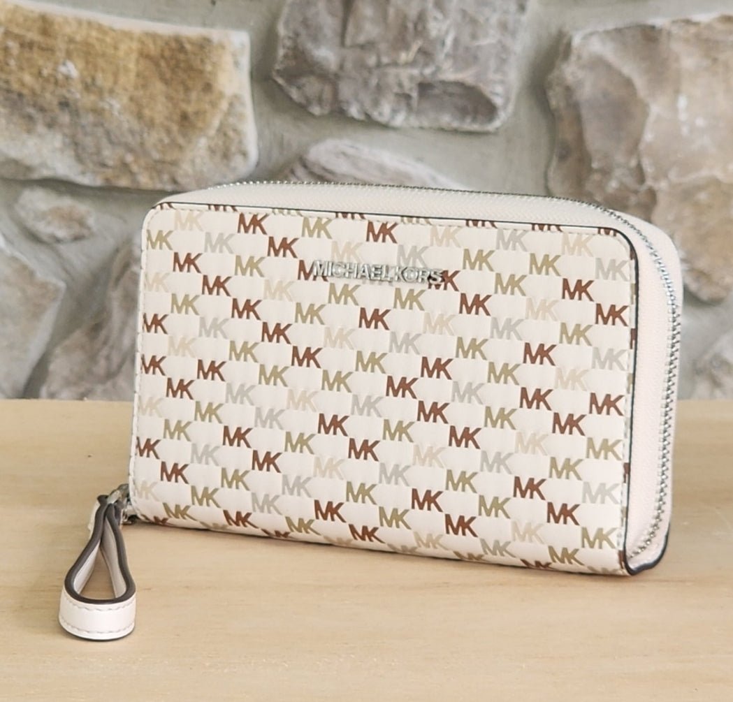 Michael Kors Jet Set Logo LG Phone Wristlet Wallet