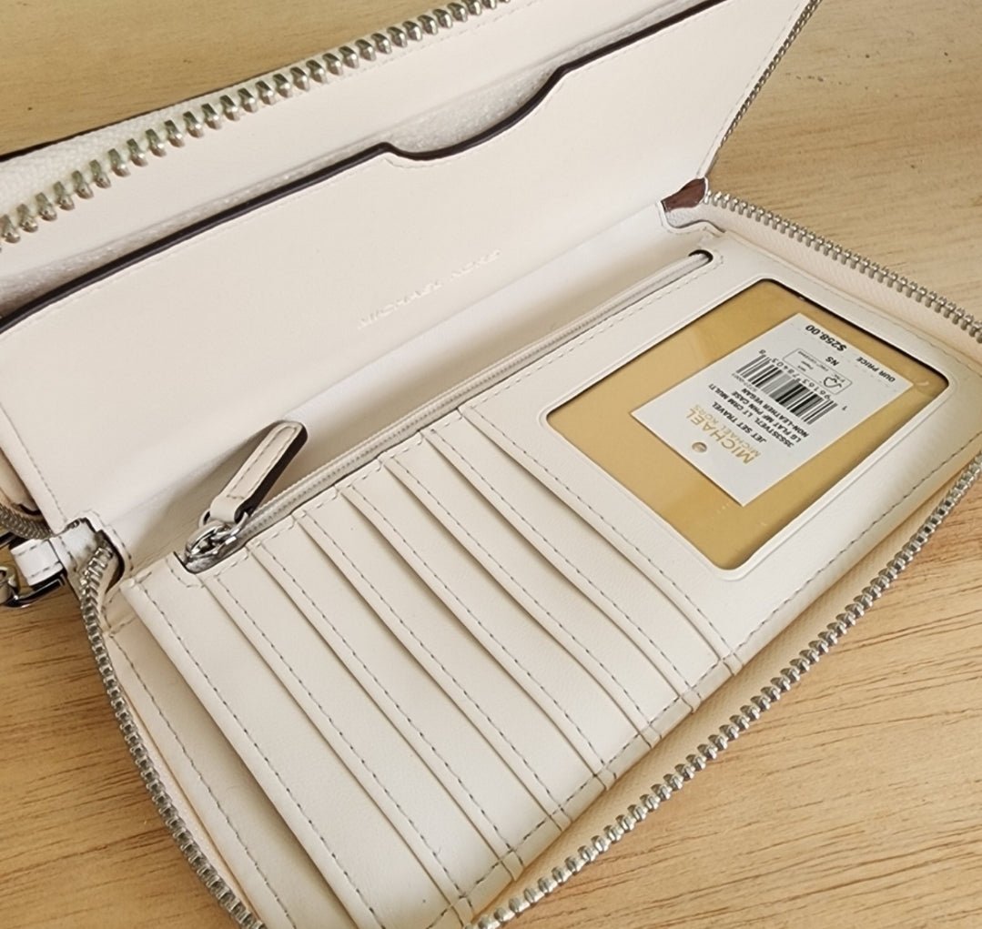 Michael Kors Jet Set Logo LG Phone Wristlet Wallet
