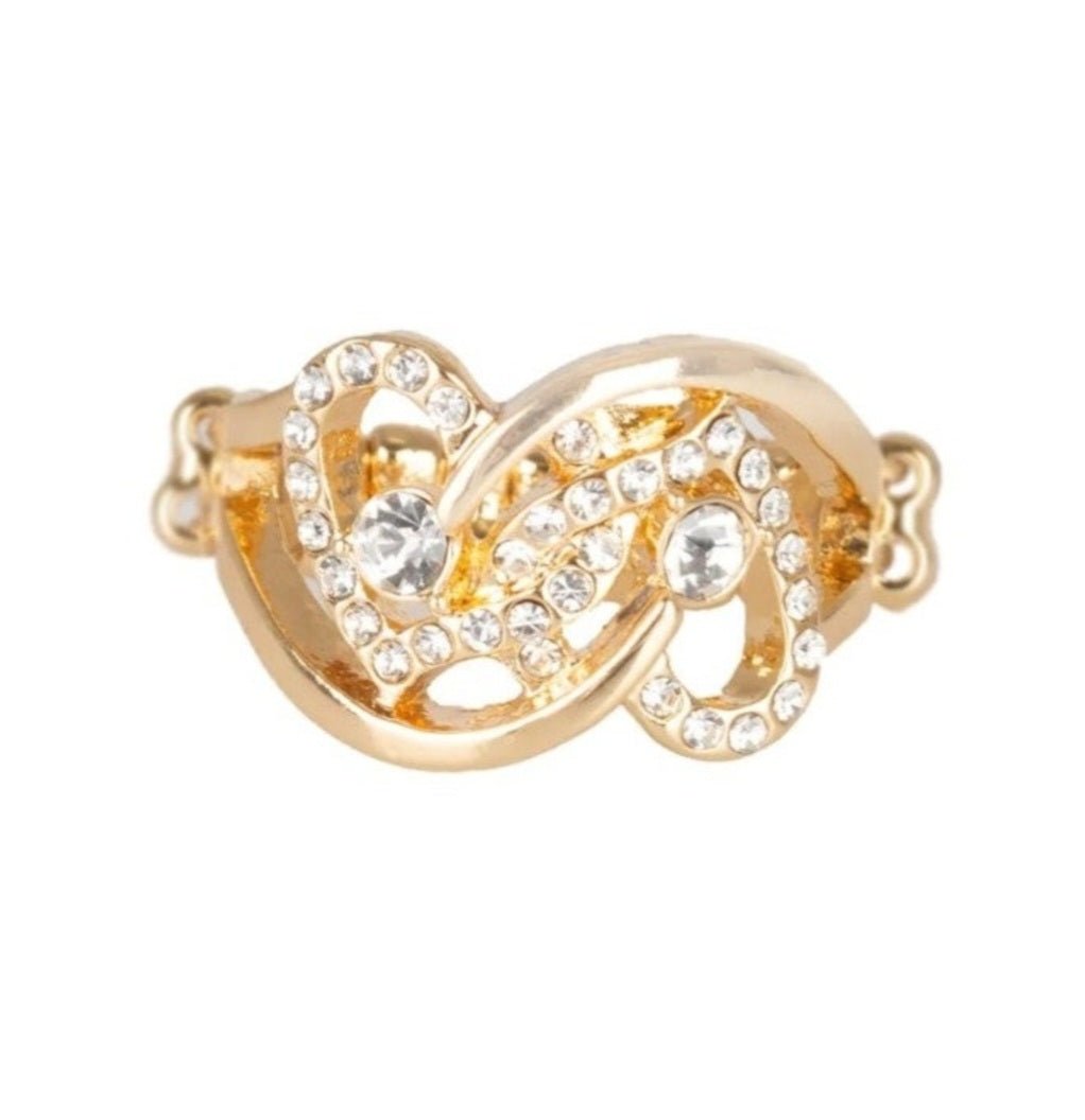 Paparazzi Have The World On A Heart- String Gold Ring