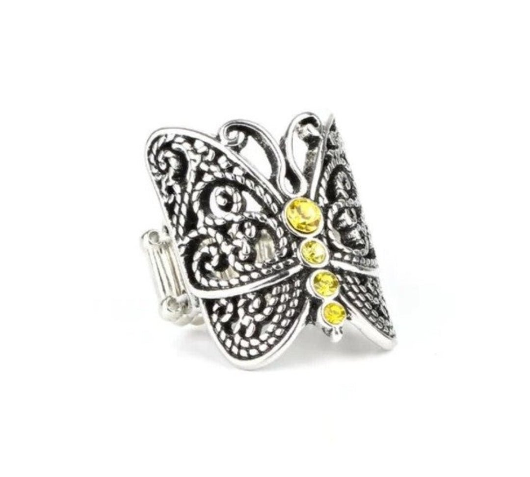 Paparazzi Butterfly Bling Yellow Ring