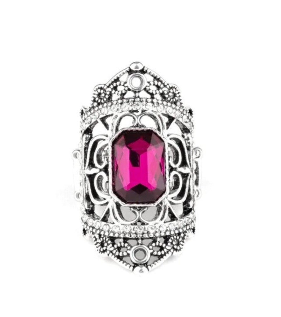 Paparazzi Undefinable Dazzle Pink Ring