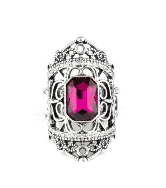 Paparazzi Undefinable Dazzle Pink Ring
