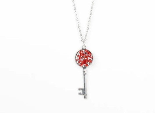 Paparazzi Key Keepsake Red Necklace & Earrings