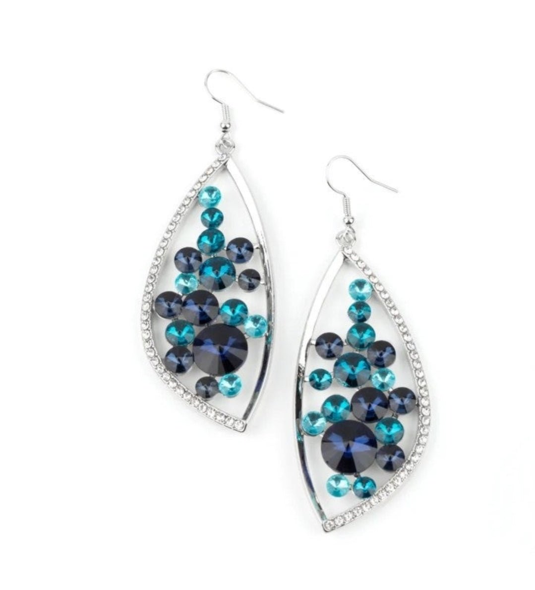 Paparazzi Sweetly Effervescent Blue Earrings